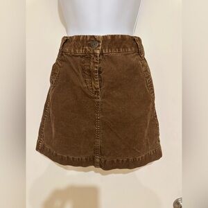Brown Corduroy Skirt